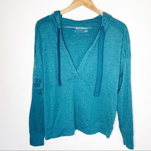 Eddie Bauer teal hoodie size large